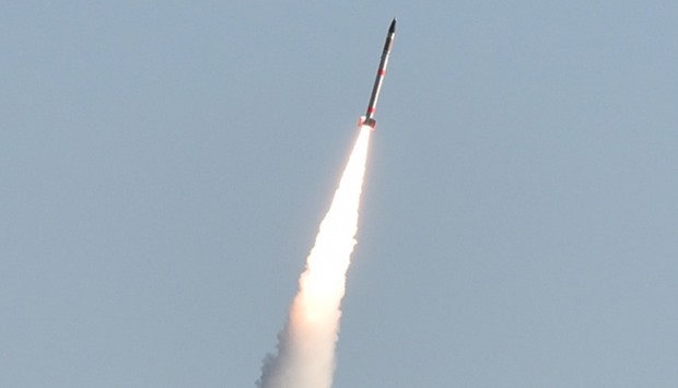 The world's mini-rocket SS-520 carrying a mini satellite launched from the Japan