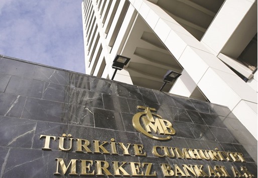 The headquarters of Turkeyu2019s central bank is seen in Ankara (file). The bank signalled on Thursday that it was ready to stem the slide in the lira by sharply tightening liquidity.