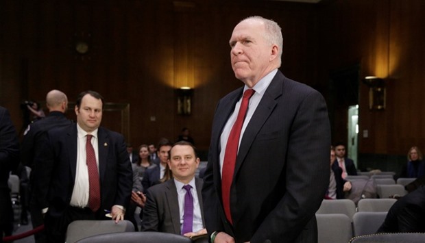 CIA Director John Brennan prepares to testify to the Senate Select Committee on Intelligence hearing on ,Russiau2019s intelligence activities, on Capitol Hill in Washington, on January 10, 2017.