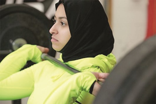 DISTINCTION: Amna al-Haddad describes being the first woman globally to be featured on u2018Inner Strengthu2019 as a great honour and a very humbling experience.