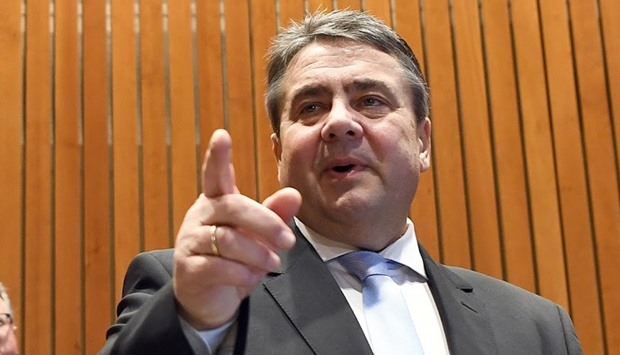 German Vice Chancellor and Economy Minister Sigmar Gabriel