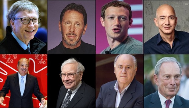 Top eight richest men