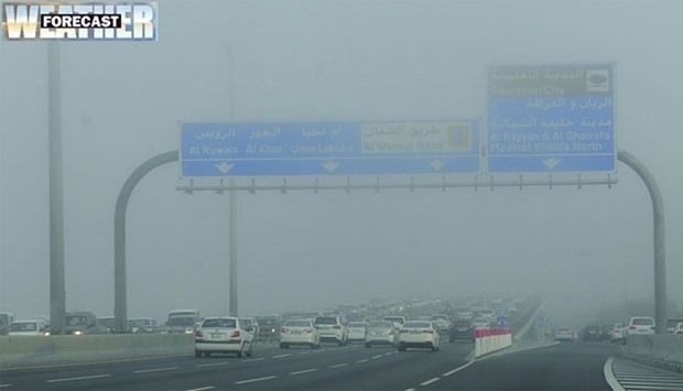 Poor visibility is once again expected in most areas in the early hours of the day due to fog.