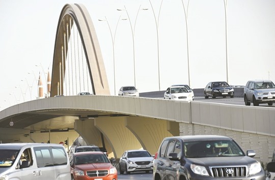A cable bridge in Riyadh. Last month, Riyadh announced it had cut its deficit from a record 367bn riyals ($98bn) in 2015 to 297bn in 2016, and released a budget plan projecting 198bn for this year.