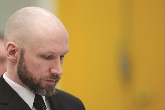 Breivik: says his isolation has radicalised him further.