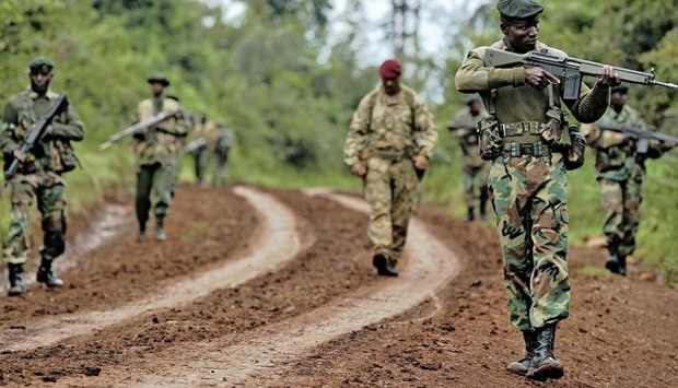 Kenyan army rangers