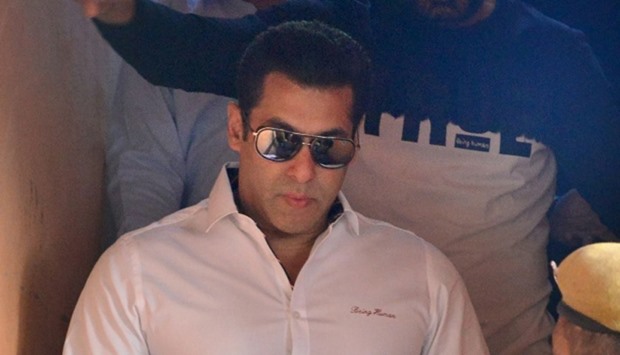 Indian Bollywood actor Salman Khan