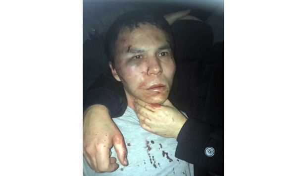 The alleged attacker of Reina nightclub, who is identified as Abdulgadir Masharipov, is seen after he was caught by Turkish police in Istanbul, Turkey, late January 16, 2017, in this photo provided by Dogan News Agency