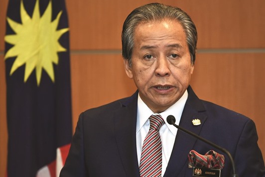Malaysiau2019s Foreign Minister Anifah Aman speaks at a news conference on the eve of the OIC meeting to discuss the Rohingya crisis in Kuala Lumpur.