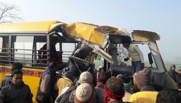 The accident happened in Aliganj, Etah in Uttar Pradesh state.