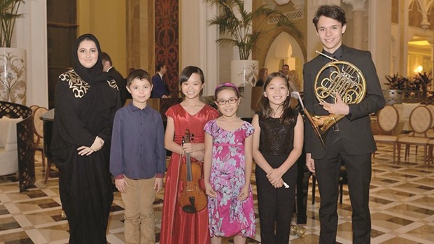 The child prodigies at the first Moving Young Artists concert at the Marsa Malaz Kempinski, last May.
