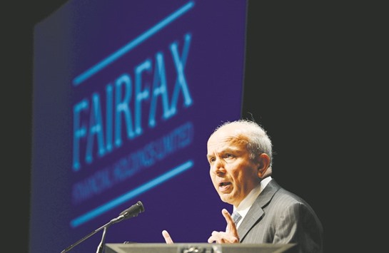 Fairfax Financial Holdings chairman and chief executive officer Prem Watsa speaks during the companyu2019s annual meeting in Toronto. The Canadian firm looks to offload its 25% stake in ICICI Lombard and start a new insurance joint venture in India, sources familiar with the matter said.