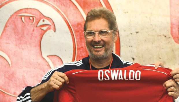 Brazilian Oswaldo Oliveira was confirmed as new Al Arabi coach yesterday. PICTURE: Othman Iraqi