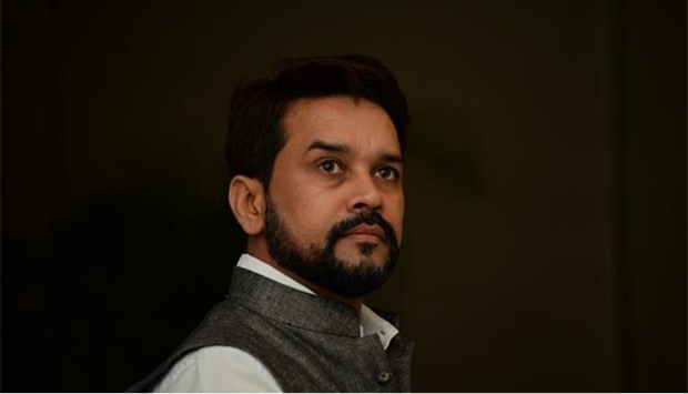 BCCI president Anurag Thakur is seen in this file photo.