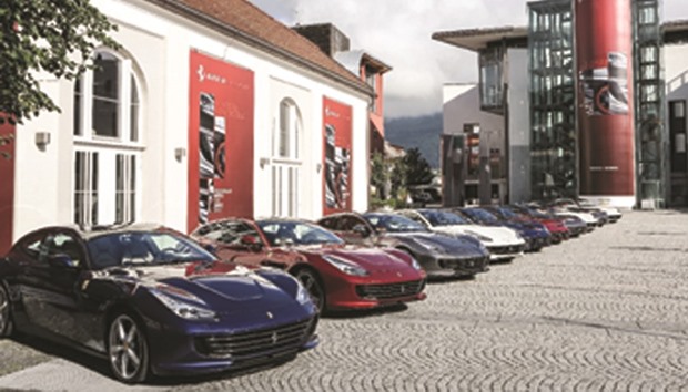 The Ferrari GTC4Lusso line-up.