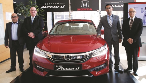 Domasco officials launch the new 2017 Honda Accord.