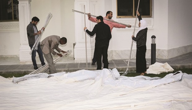 QRCS trains masteru2019s students in basic disaster management.