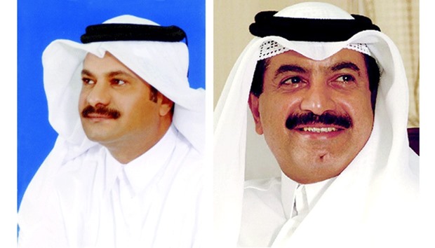 Doha Bank chairman Sheikh Fahad bin Mohamed bin Jabor al-Thani (left) and managing director Sheikh Abdul Rehman bin Mohamed bin Jabor al-Thani. The bank has achieved u201cnoticeable growth ratesu201d in many financial indicators, Sheikh Fahad said yesterday.