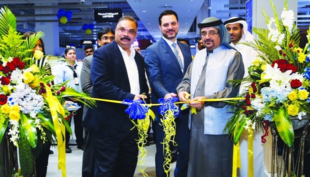 The opening ceremony of Sharaf DG in the Mall of Qatar. PICTURE: Jayaram.