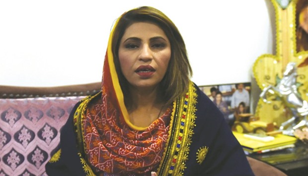 Nusrat Sahar Abbasi, a Member of Parliament in Pakistanu2019s Sindh province speaks during an interview with AFP in Karachi.