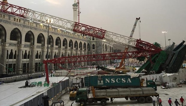 The Grand Mosque crane collapse happened in September 2015.