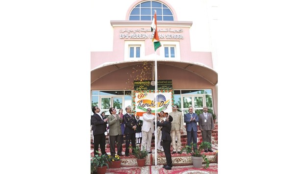 The 68th Republic Day of India was celebrated at DPS-Modern Indian School yesterday morning with a s