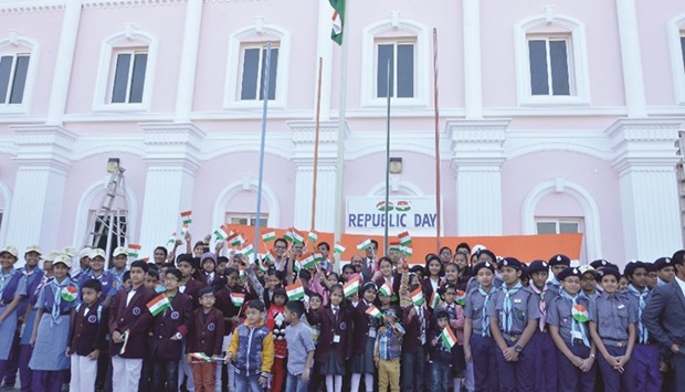 Birla Public School marked the 68th Republic Day of India at its main school campus yesterday.