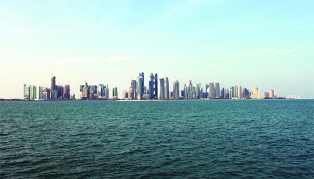 The QIF report says Qatari banks are expected to witness higher credit growth. Pictured are the city skyscrapers.