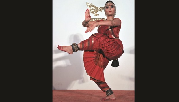 Dancer Kiranmayee Madupu performs Tamil folklore u2018Stories of the Soilu2019 through a Bharatanatyam dance interspersed with singing and storytelling at the Hyderabad Literary Festival in Hyderabad. The three day Hyderabad Literary Festival concludes today.