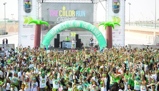Participants at the third edition of The Color Run.