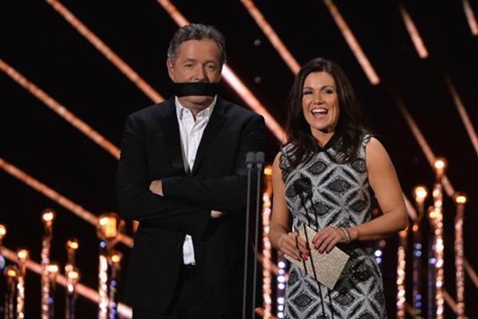 Piers Morgan with Susanna Reid at the NTAs.