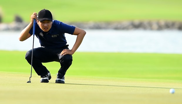 South Koreau2019s Wang Jeunghun shot a bogey-free 7-under-par 65 to lead by three shots going into the final day of Commercial Bank Qatar Masters. PICTURE: Jayaram