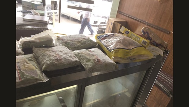 Expired foodstuff detected from the restaurant in Old Al Ghanim.