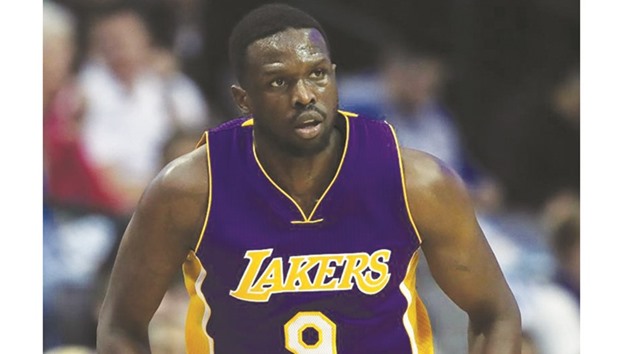 Los Angeles Lakers forward Luol Deng.