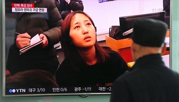 Chung Yoo-Ra is one of the figures in the influence-peddling scandal.