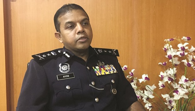 Ayob Khan Mydin Pitchay, head of the Malaysian counter-terrorism division, speaks during an interview in Kuala Lumpur.