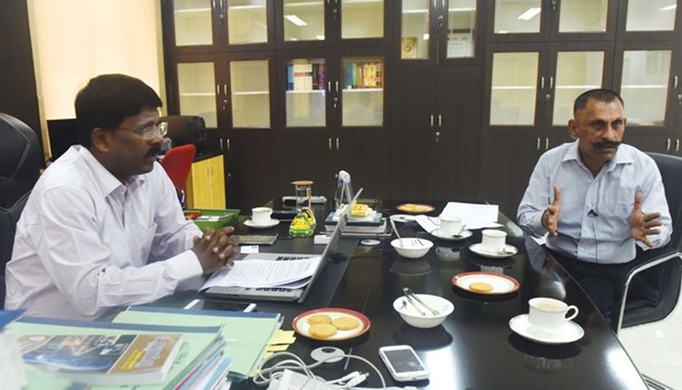 Additional Director General of Police, Economic Offence Wing,  Prateep V Philip (left) and Inspector General of Police u2013 Idol Wing, A G Pon Manickavel speak during an interview in Chennai. Tamil Naduu2019s Idol Wing is Indiau2019s only police team dedicated to tackling art theft.