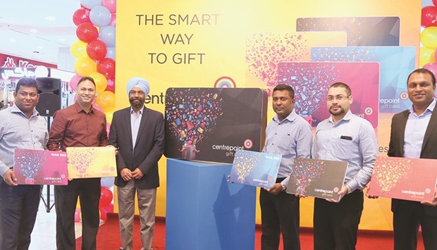 Centrepoint officials launch the new gift card yesterday. PICTURE: Jayan Orma