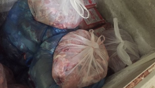 Expired meat products found at an eatery