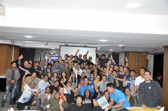 The APO-QAA members posing for a group photo at the event. Photos by Ghil Docot