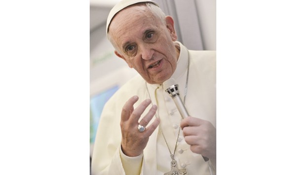 Francis: I said from the start that I would travel only if I could have contact with people.