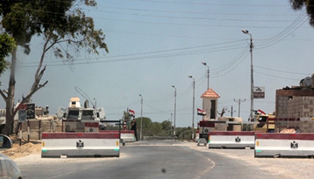 A checkpoint in the north Sinai city of El-Arish.
