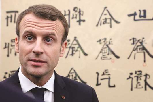 Macron: Giving warning to less wealthy EU states that have taken a softer line due to their perceived reliance on Chinese investment.