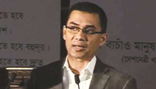 Tarique Rahman: u201cThe criminal conspiracy case against me is part of a political witch-hunt.u201d