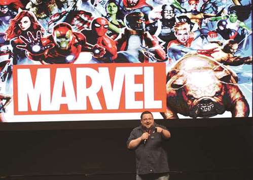 Marvelu2019s new editor-in-chief CB Cebulski, speaking at a forum in Manila.