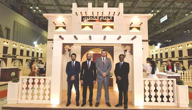 Qatari delegates at a special pavilion during the u2018Complast Vietnam 2018u2019 exhibition held recently in Ho Chi Minh City.