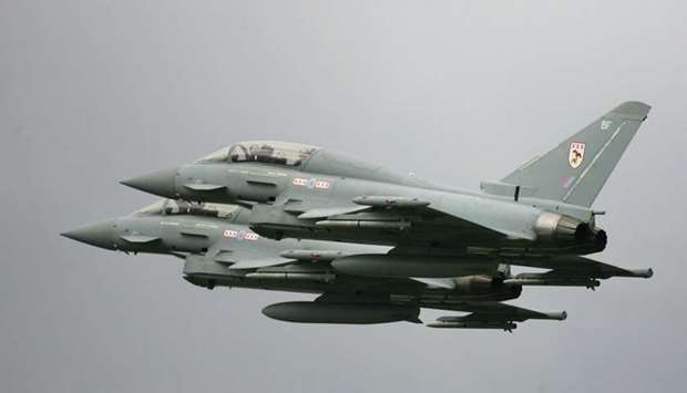 The Typhoons were scrambled from RAF Lossiemouth in Moray, Scotland.