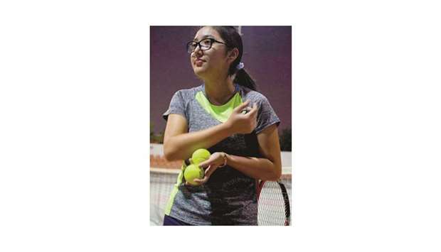 BIG DREAMS: Angela Sharma has played in a number of tournaments already and hopes to grow as a professional player.