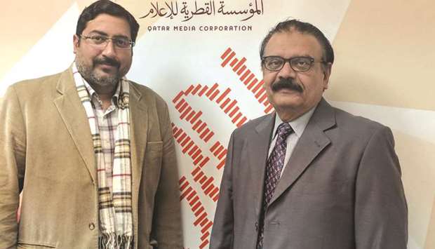 Shan Haider Rizvi with Saif-ur-Rehman.