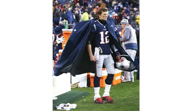 Tom Brady of the New England Patriots during the fourth quarter or the AFC Divisional Playoff game against the Tennessee Titans at Gillette Stadium on January 13 in Foxborough, Massachusetts. (Getty Images/AFP)